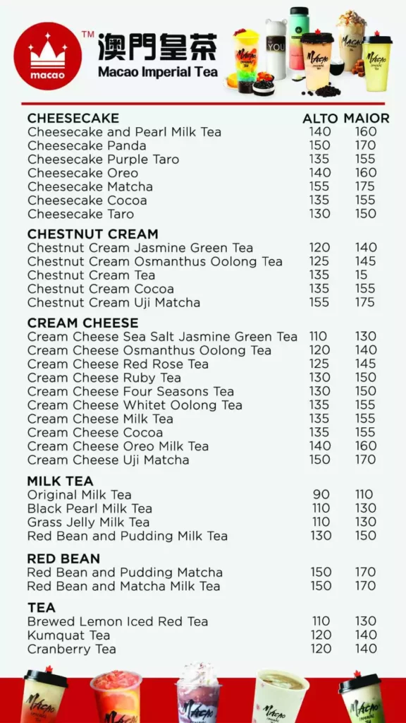 Macao Imperial Tea Philippines Menu Prices Updated 2025