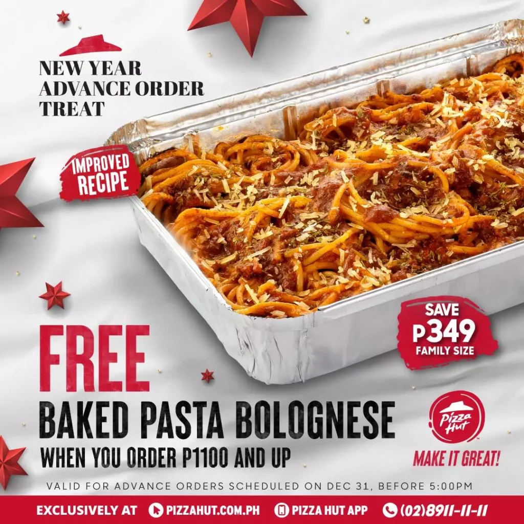 Pizza Hut Pasta Menu