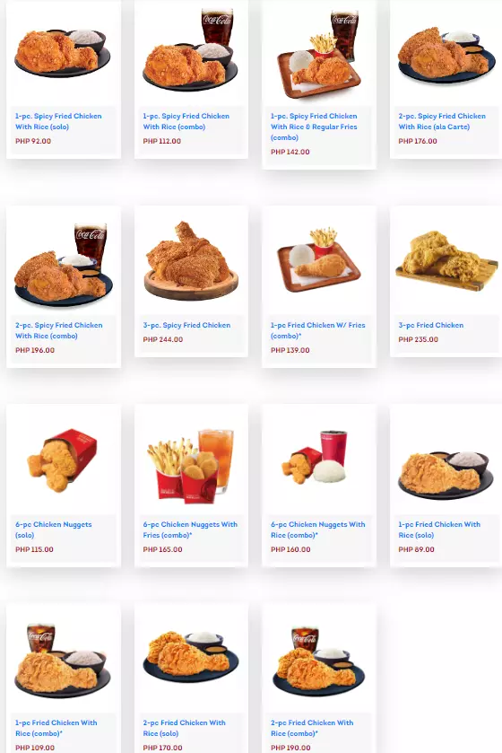 Wendy's Chicken Prices