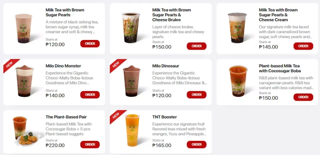 Shakey's Milk Tea Prices