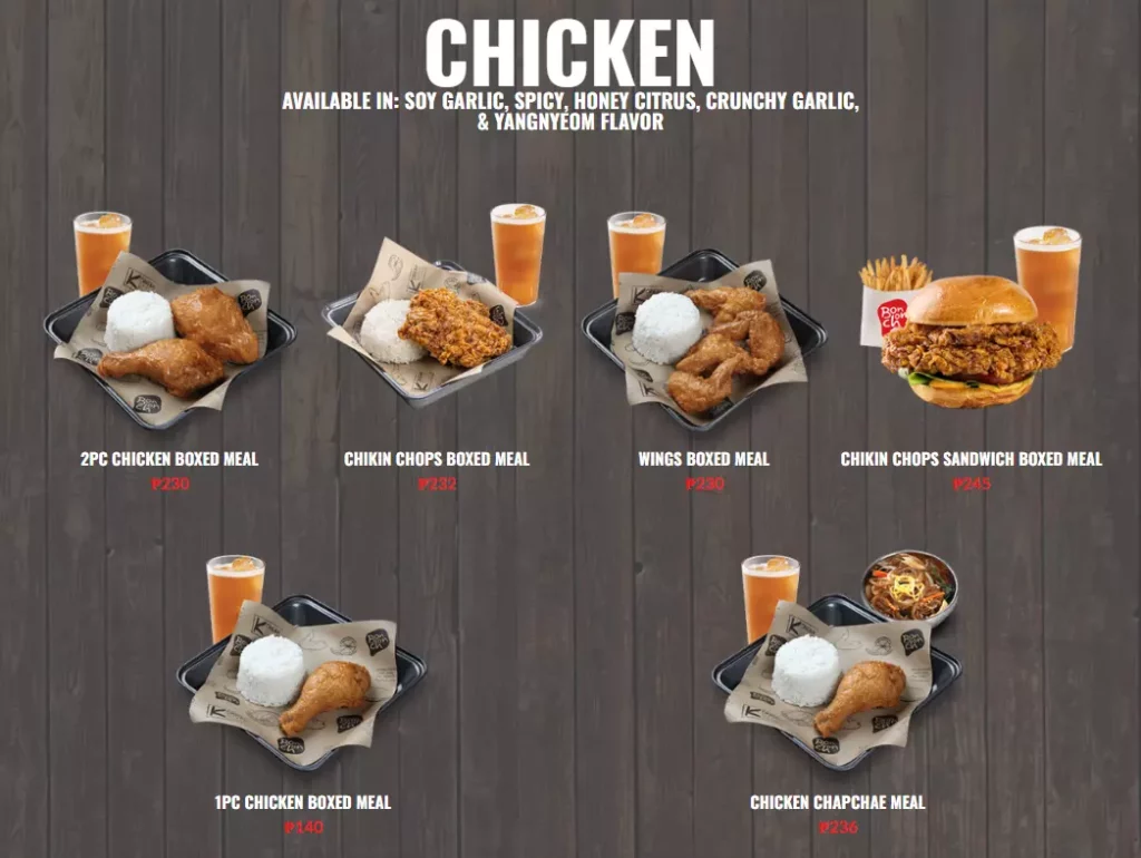 Bonchon Philippines Menu Prices Updated 2025