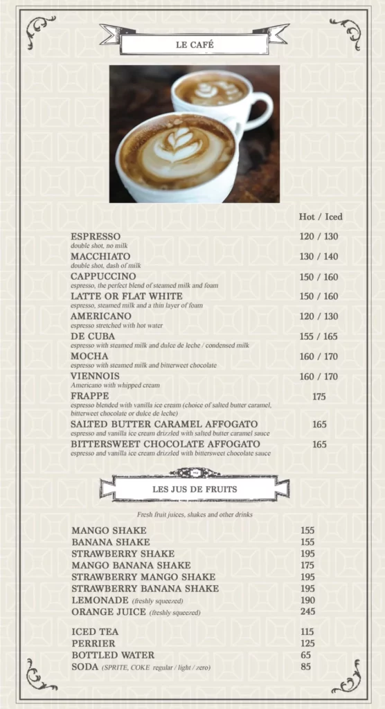 la creperie la cafe menu