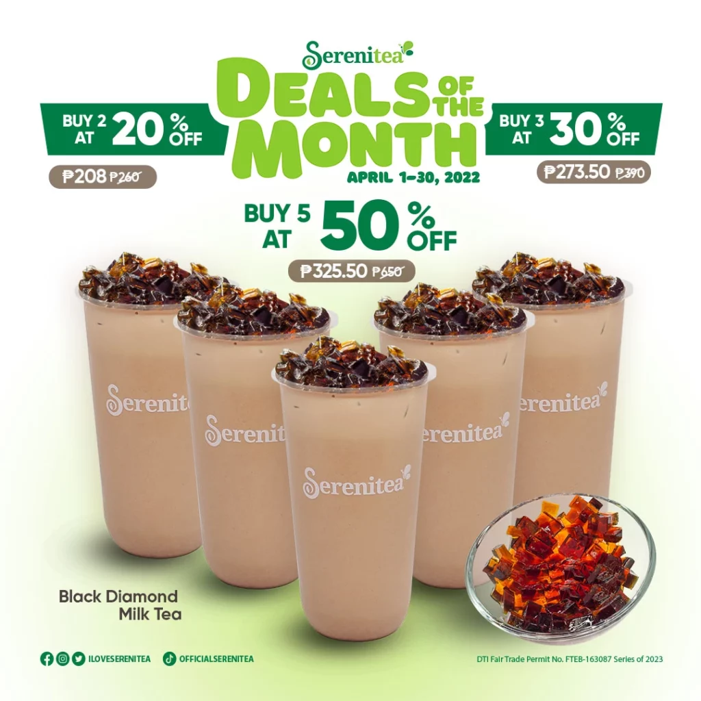 Serenitea menu deals of the month