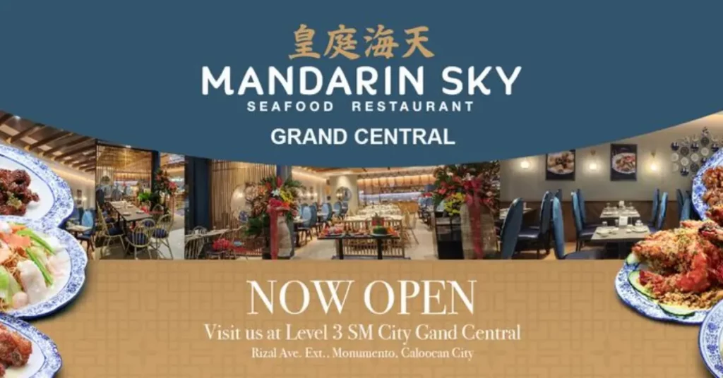 Mandarin Sky Seafood Menu