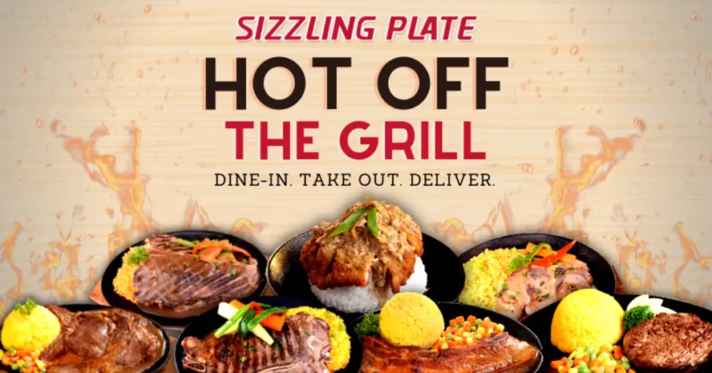 Sizzling Plate Menu