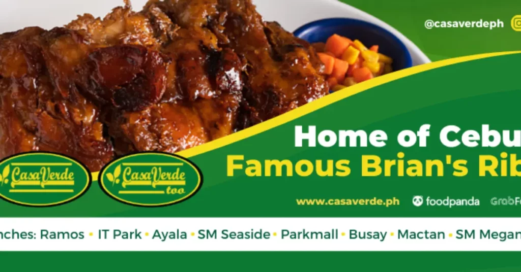 Casa Verde Menu