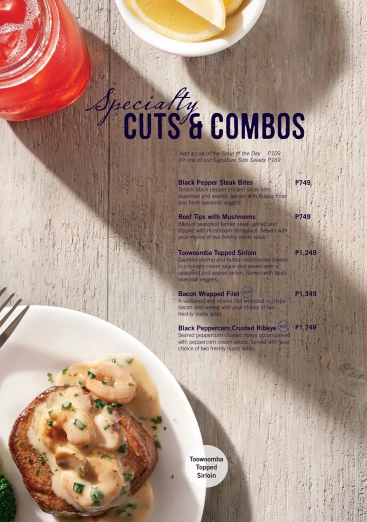 Outback Menu Cuts & Combos