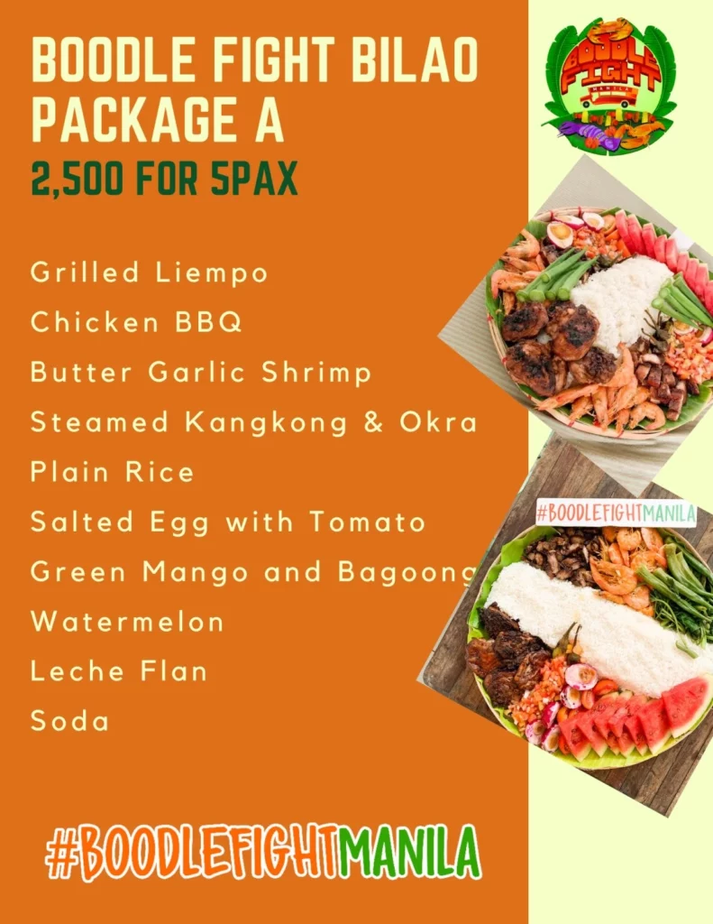 Menu boodle fight bilao package A