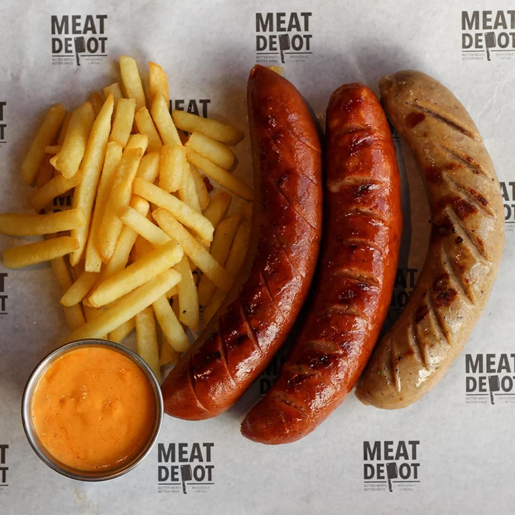 Menu Meat Depot Sausages