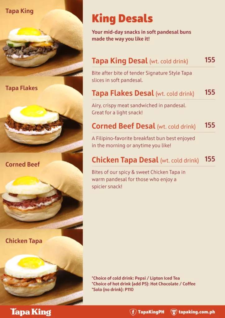 Tapa king desals 