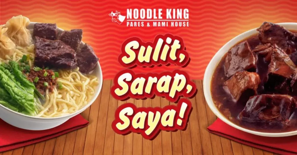 Noodle King Menu