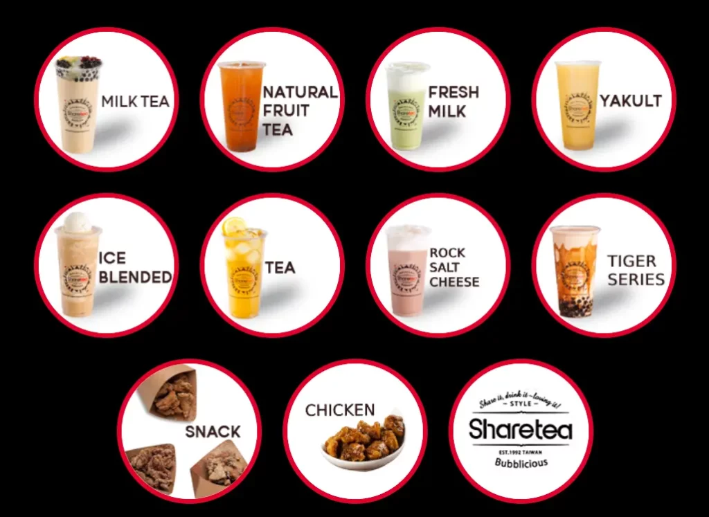 Sharetea menu