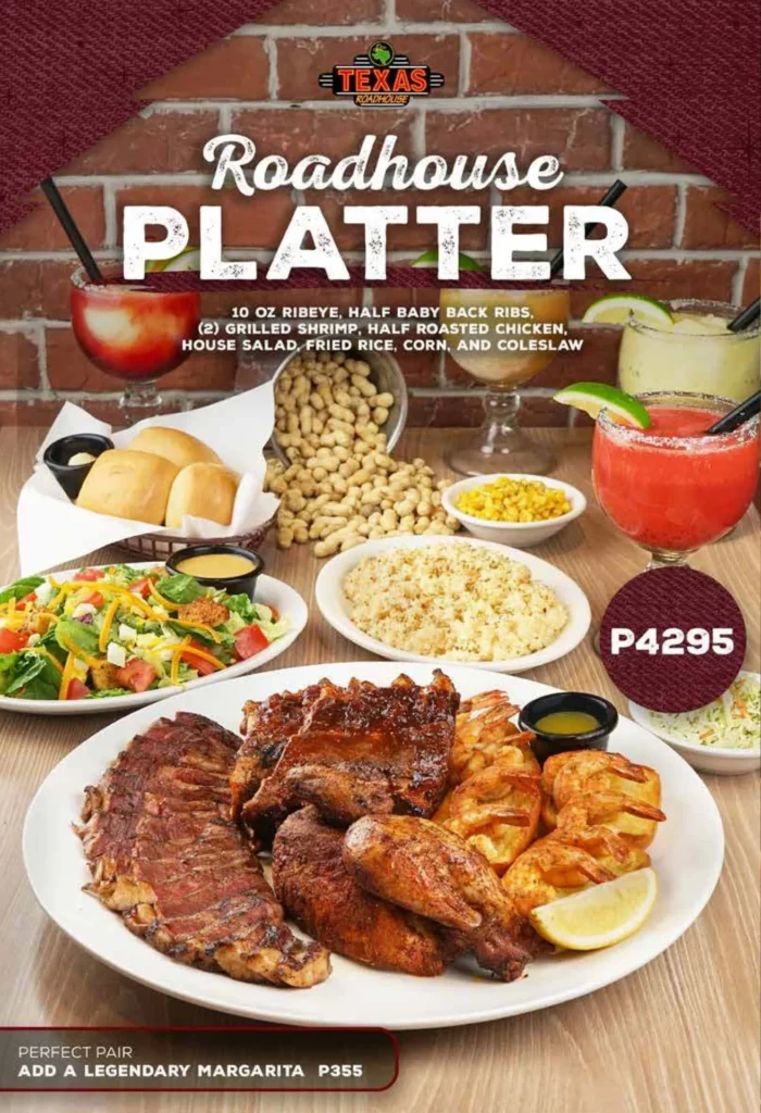 texeas Roadhouse platter