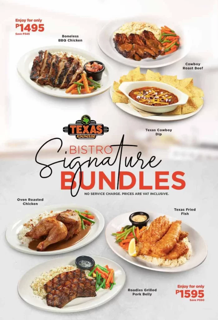 Texas Roadhouse Signature Bundles Prices