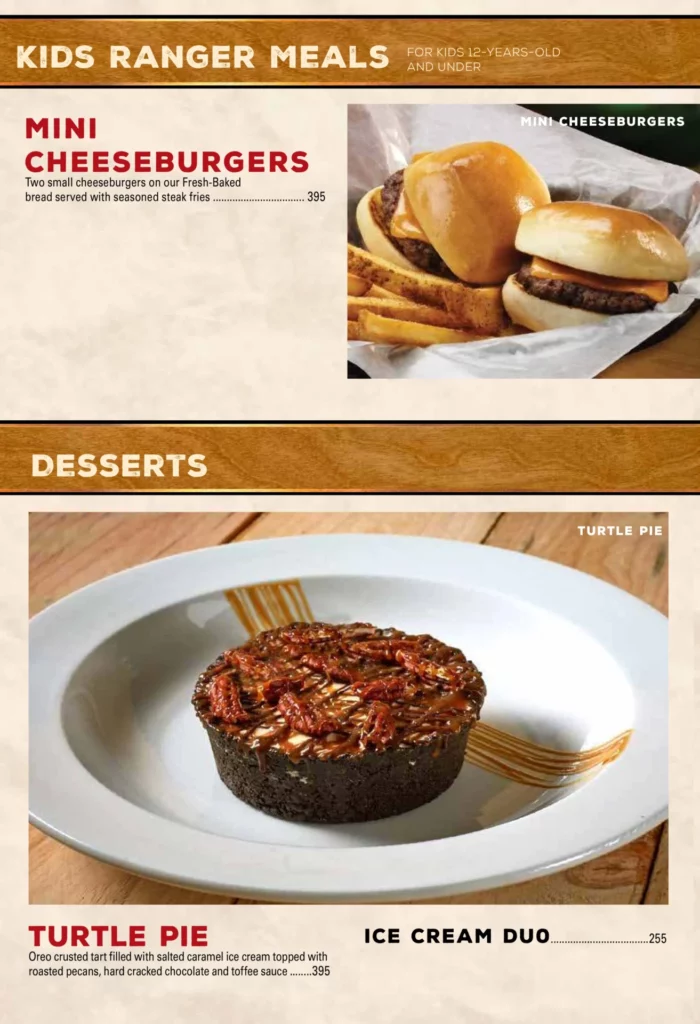 texas roadhouse kids menu