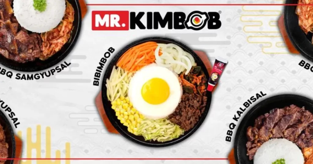 Mr. Kimbob Menu