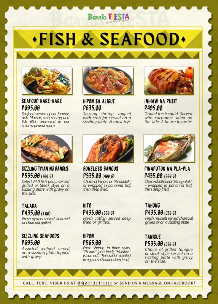 barrio fiesta fish & seafood prices