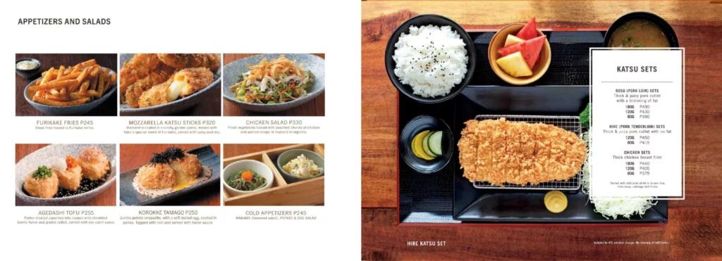 Yabu Appetizers & Salads Prices