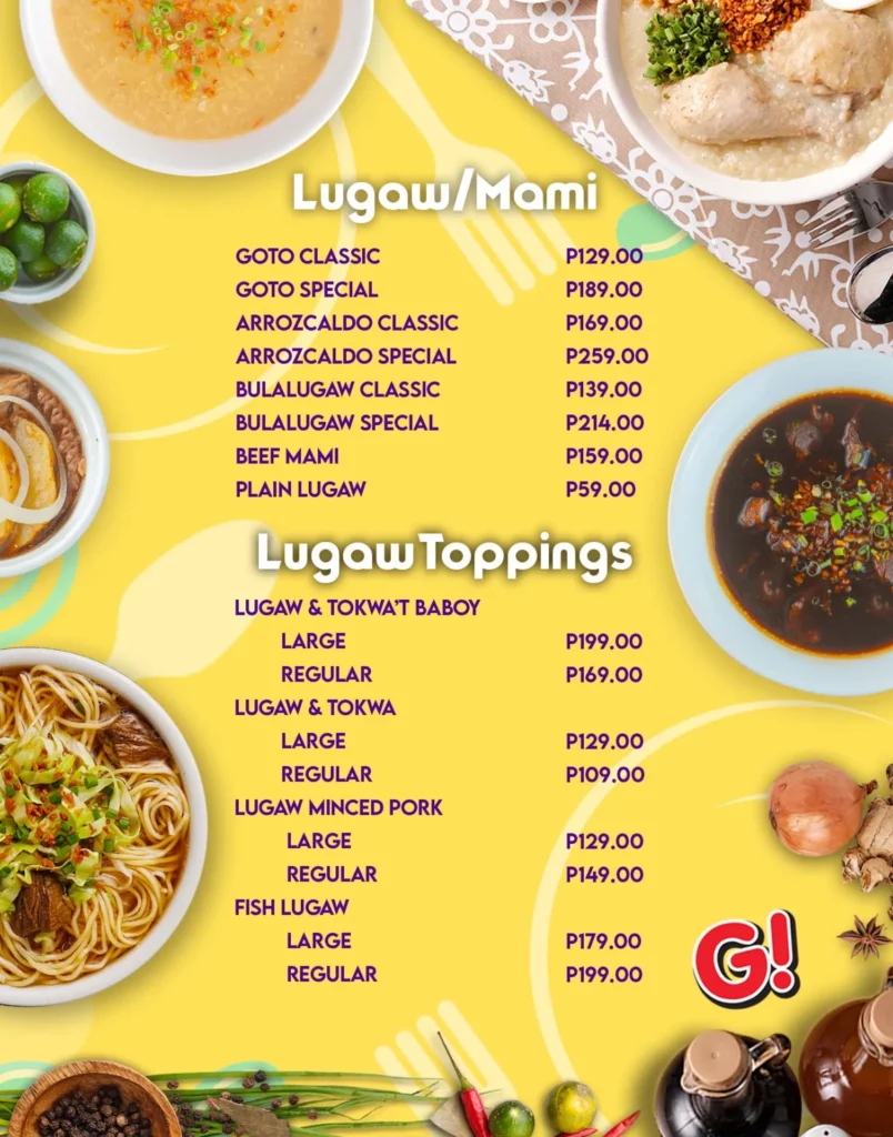 Goodah Philippines Menu Prices Updated 2025