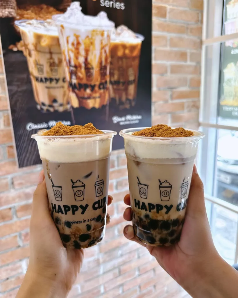 menu happy cup brown sugar series