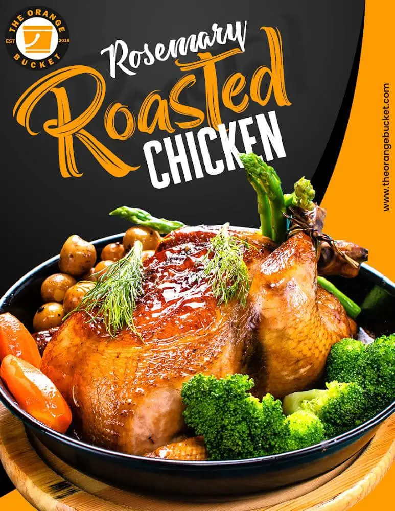 The Orange Bucket Menu Roasted Chicken