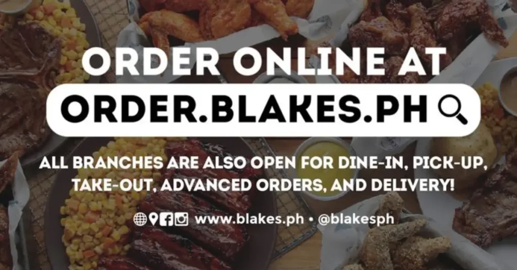 Blake's Wings & Steak Menu