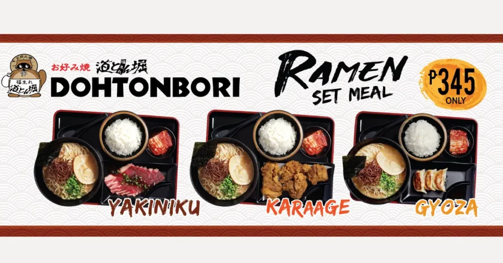 Dohtonbori Menu