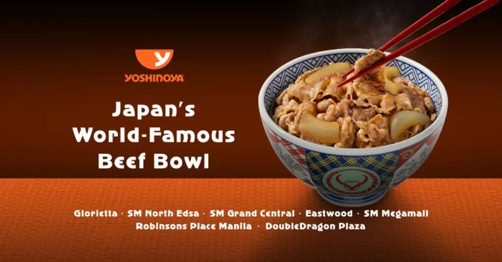 Yoshinoya Menu