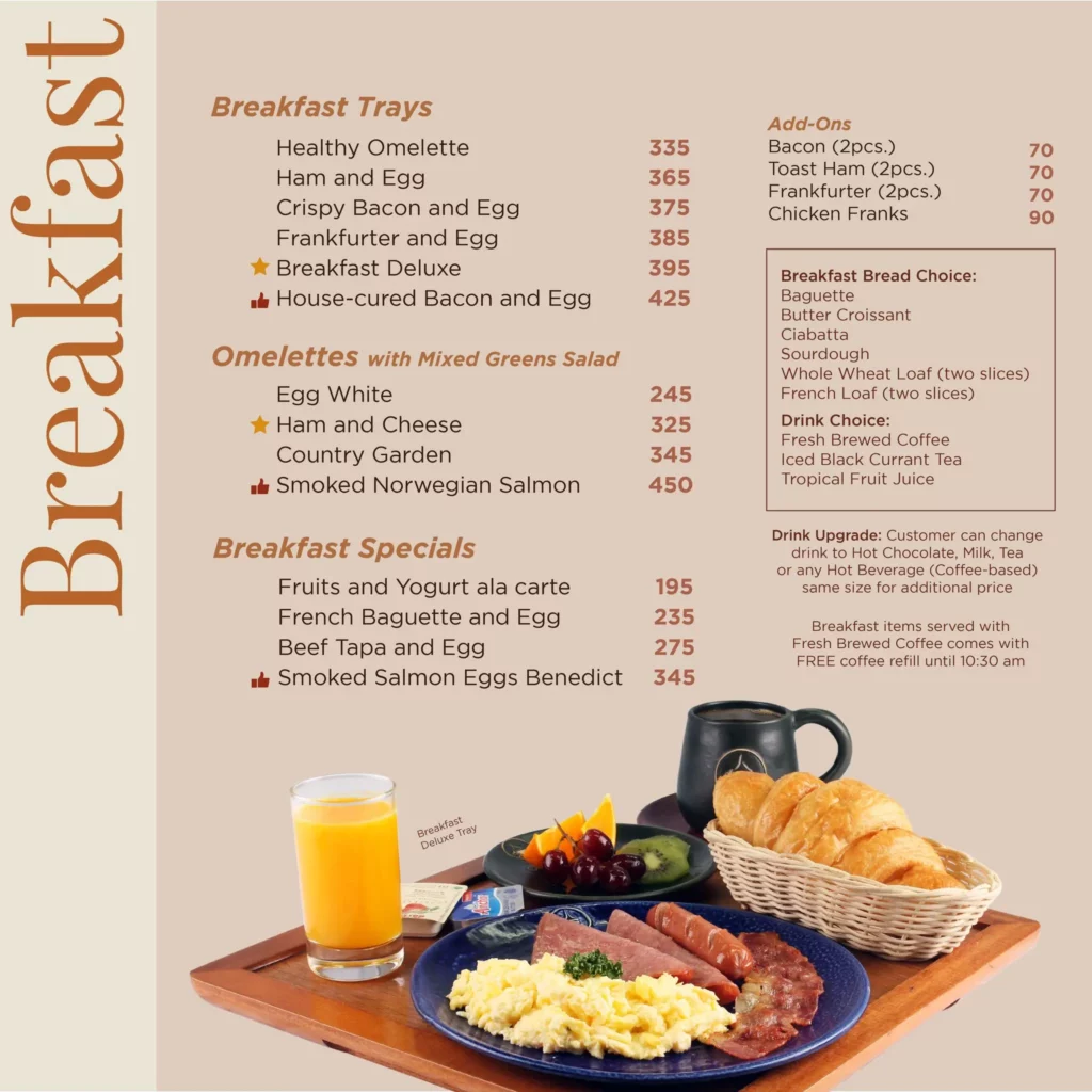 Cafe France Breakfast Prices