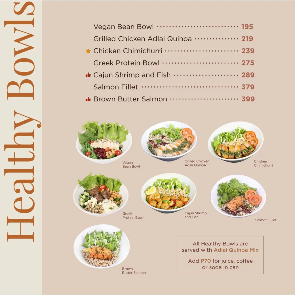 cafe france healthy bowls menu