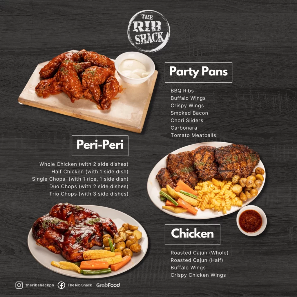 Rib Shack Philippines Menu Prices Updated 2025