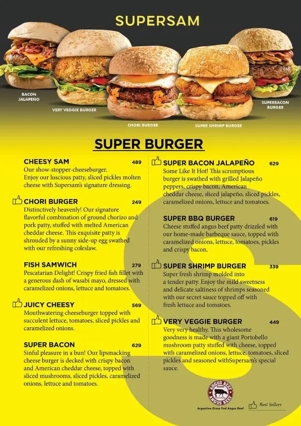 Supersam  burgers