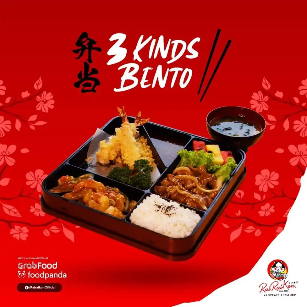 Rairaiken Menu Bento