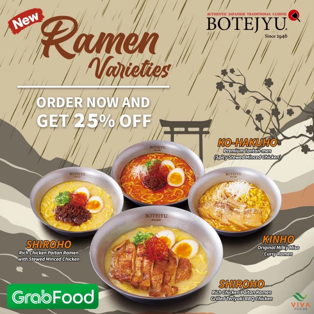 Menu Botejyu ramen