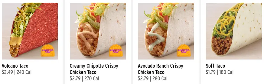 Taco bell Taco Prices