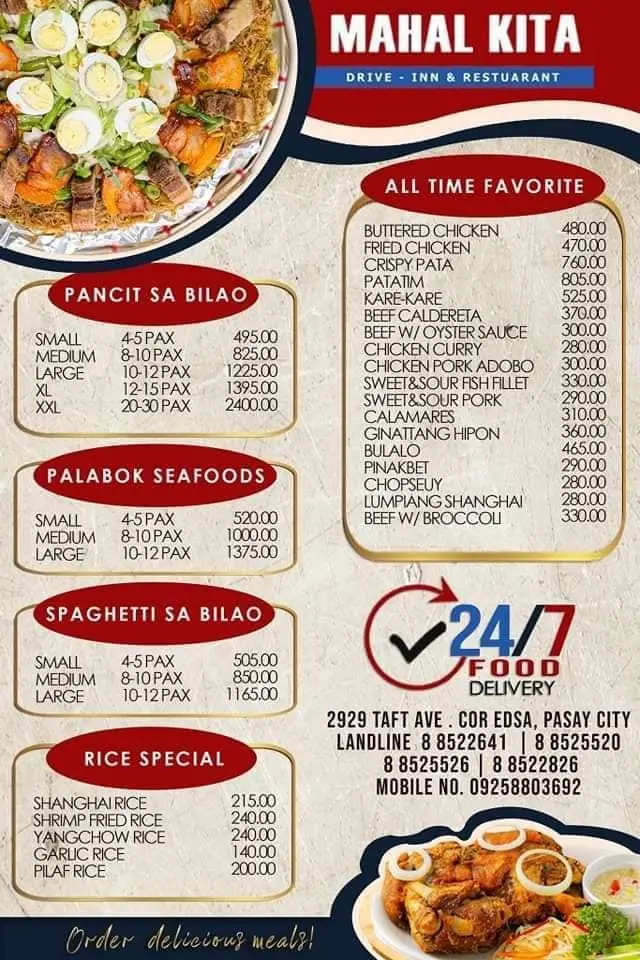 Mahal Kita Menu