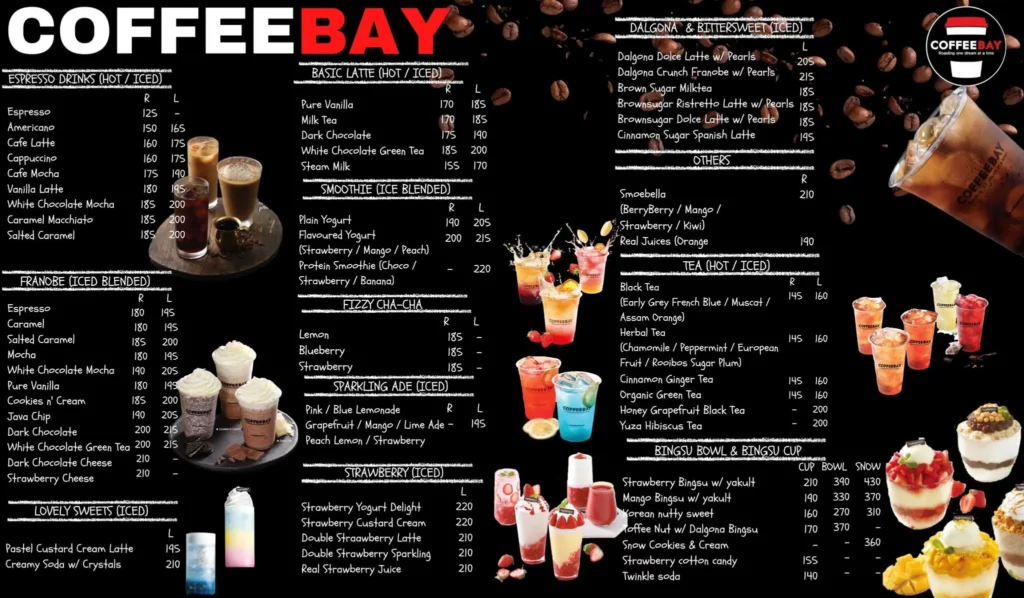 Coffee Bay Menu