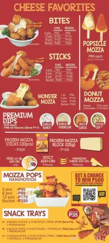 chizmozza menu