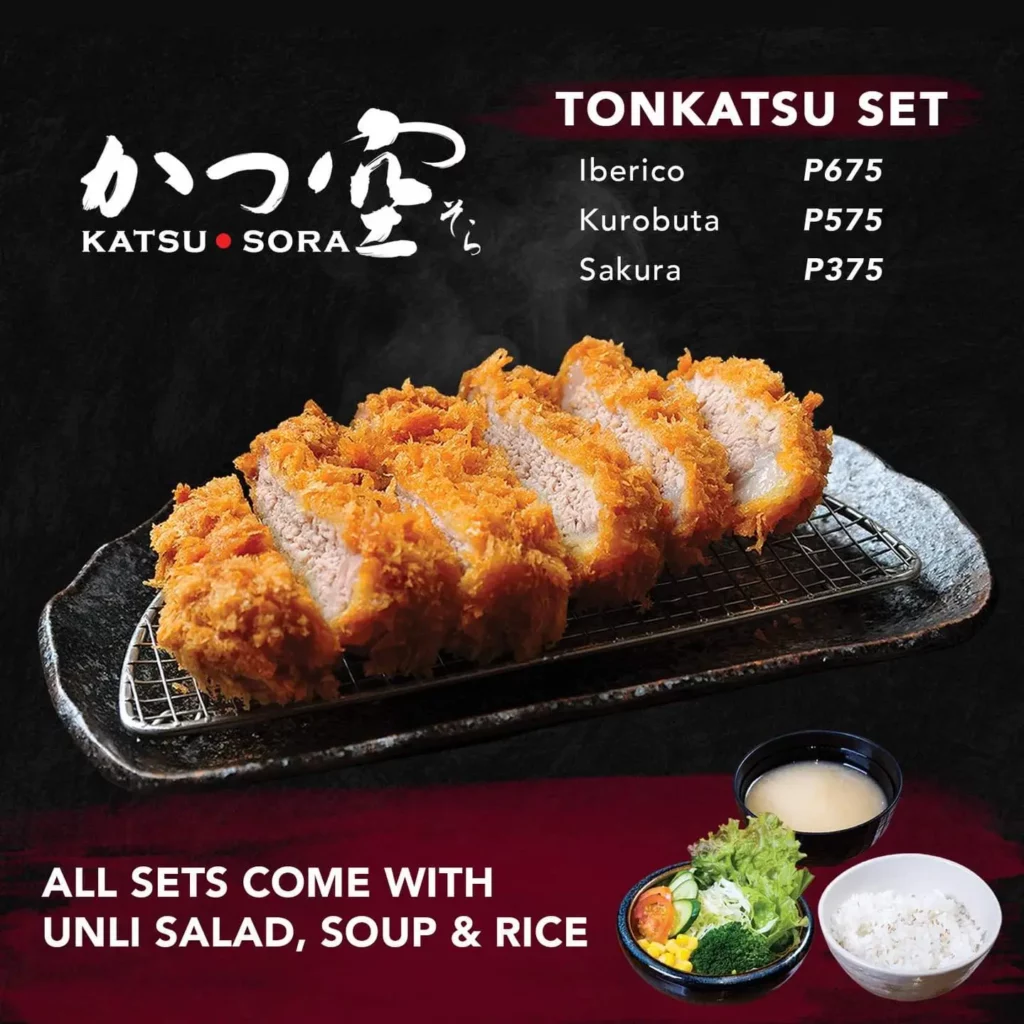 katsu tonkatsu set menu