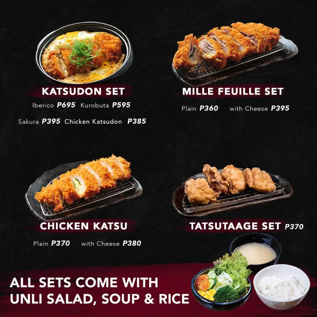 katsu sets prices