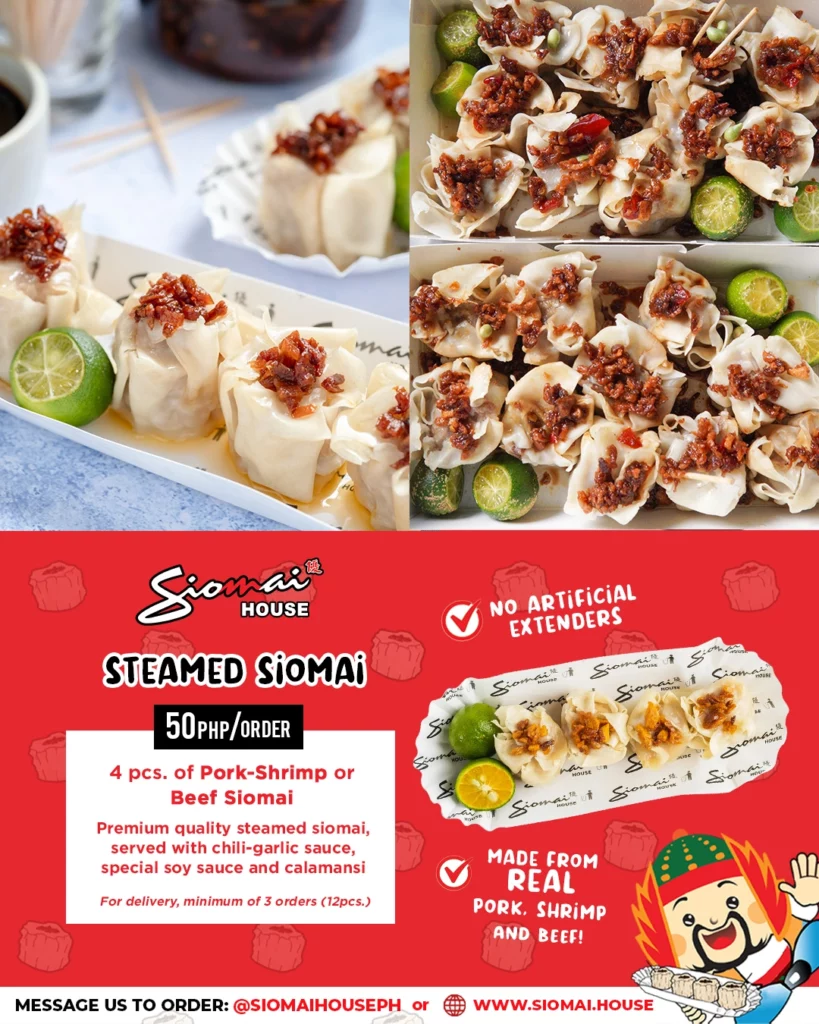 Siomai House Menu