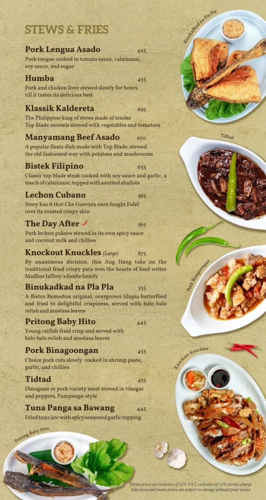 Stews And Fries Prices Abe Ph