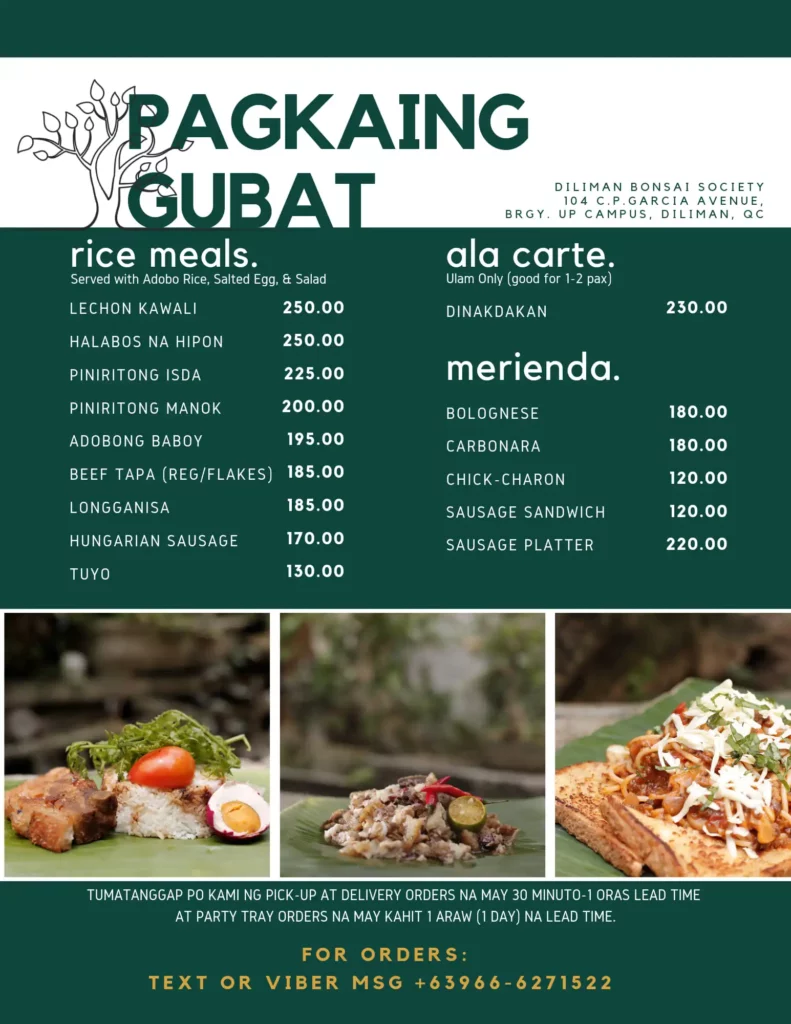 Gubat Menu