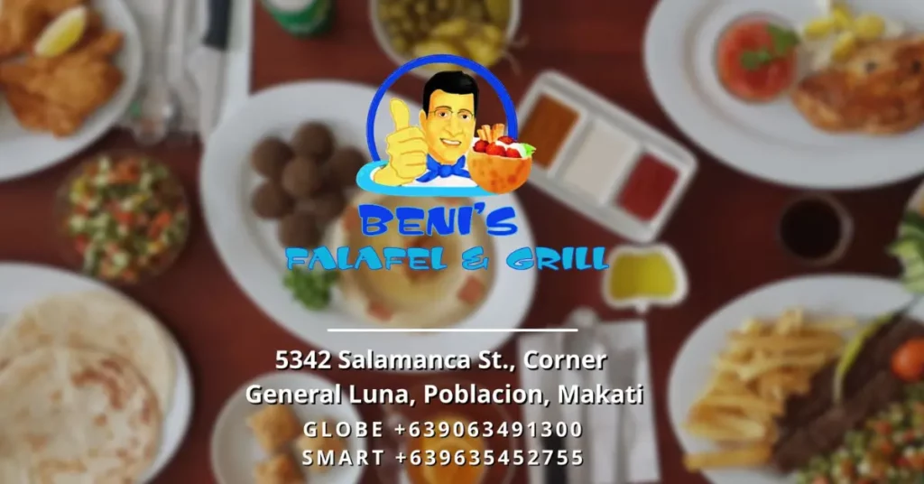 Beni's Menu