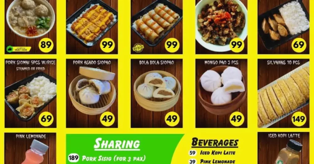 Miss Wa Noodles & Rice Menu