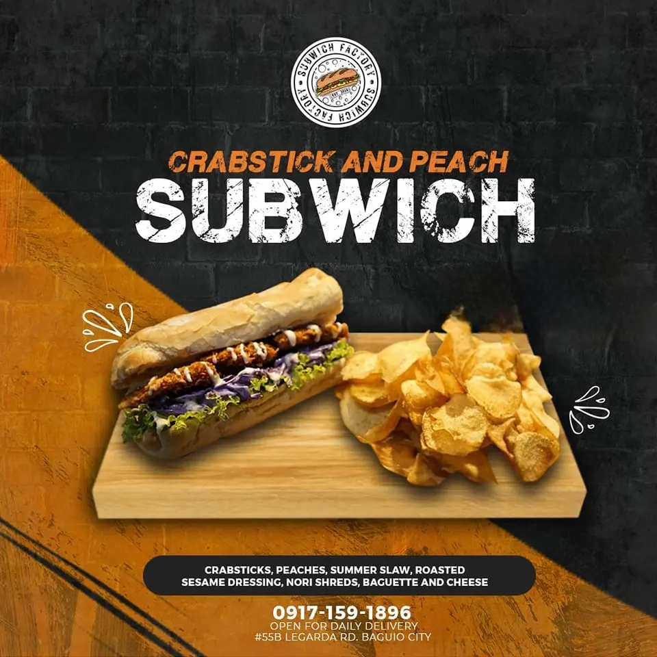 Subwich factory Menu Items