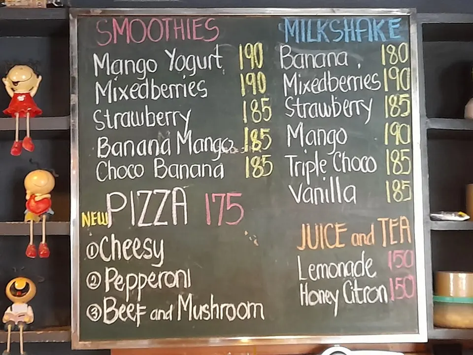 Cafe Talk Menu Smoothies & Shakes