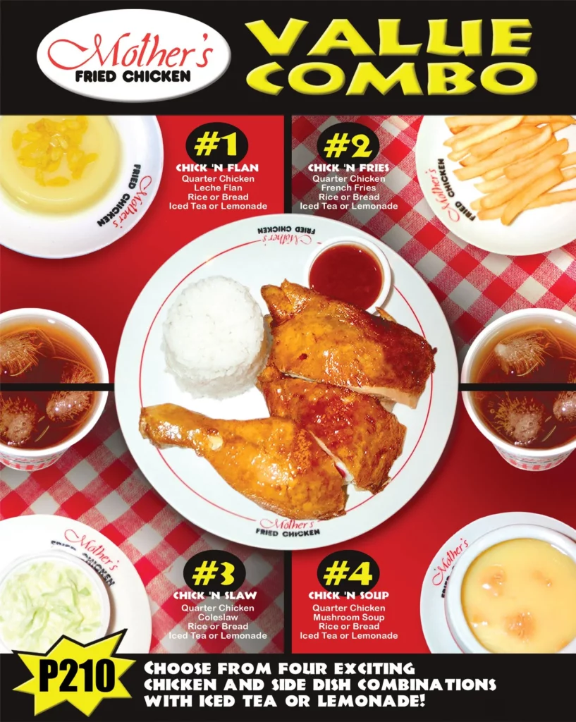 Mother's Fried Chicken Value Combo Menu